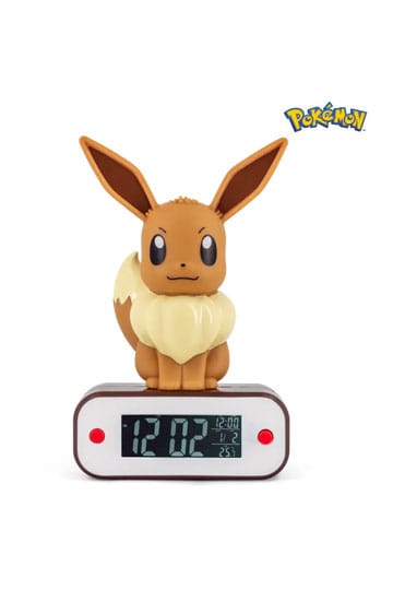 Pokémon -wekker met licht evoli 18 cm