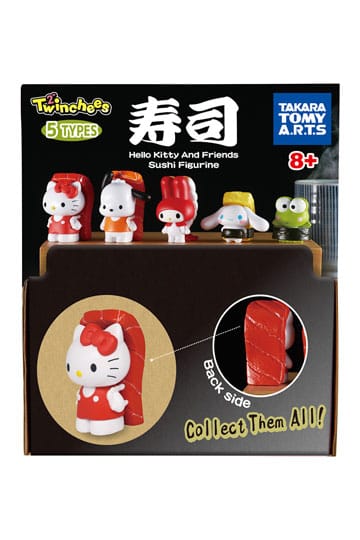 Sanrio Twinchees Minifiguren Hello Kitty & Friends Sushi Kawai 5 cm Display (24)