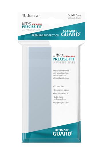 Ultimate Guard Precuse -Fit mouwen Japanse grootte (100) - Hersluitbaar