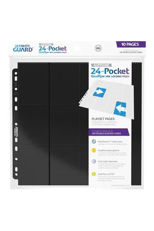 Ultimate Guard 24-Pocket Quadrow Pages Side-loading (10)-Zwart