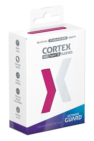 Ultieme bewaker cortex mouwen matte standaardgrootte (100) - roze