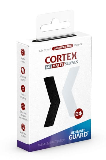 Ultimate Guard Cortex Mouwen Matte Japanse maat (60) - Zwart