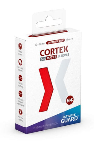 Ultimate Guard Cortex Mouwen Matte Japanse maat (60) - Rood