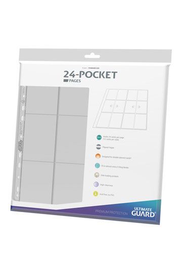 Ultimate Guard 24-Pocket Quadrow Pages Side-loading (10)-Transparant