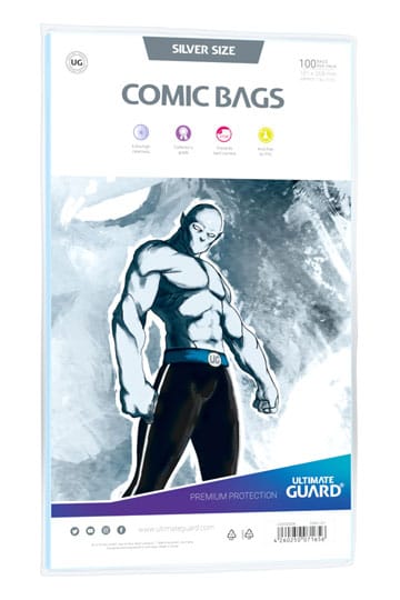 Ultimate Guard Comic Bags Standard (100) - Zilvermaat