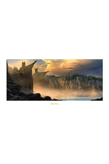 Lord of the Rings Art Print the Argonath - Pillars of the Kings 59 x 30 cm