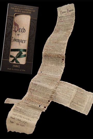 The Hobbit Mini Replica Het inbrekercontract van Bilbo Baggins