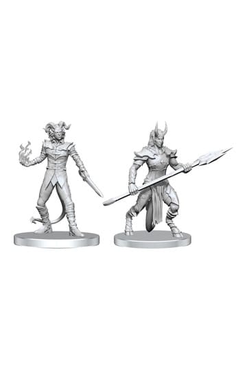 Pathfinder Deep Cuts ongeverfde miniaturen Vordine (Infanterie Duivel) & Pitborn Rogue