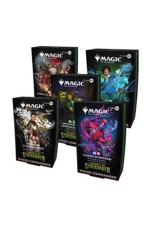Magic the Gathering I Segreti di Strixhaven Commander Decks Case (5) Italiaans