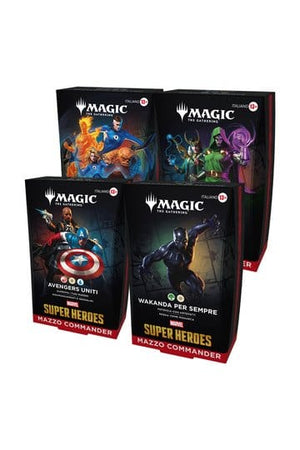 Magic the Gathering Marvel Super Heroes Commander Decks Case (4) Italiaans