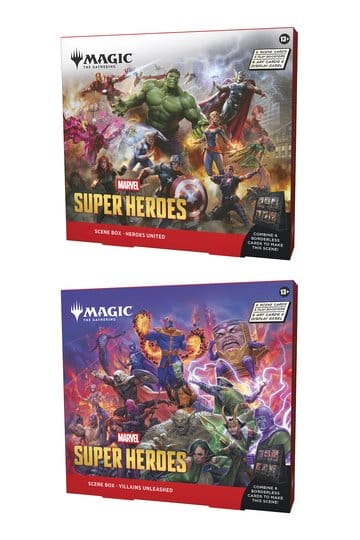 Magic the Gathering Marvel Super Heroes Scene Box Display (4) Engels