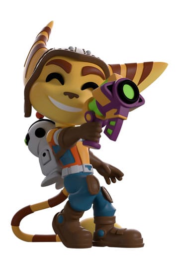 Ratchet & Clank vinyl figuur ratel en gerooster 10 cm