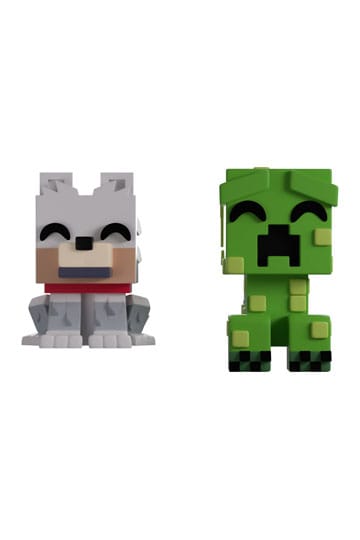 Minecraft vinylfiguren Wolf en Creeper Monitor Buddiez