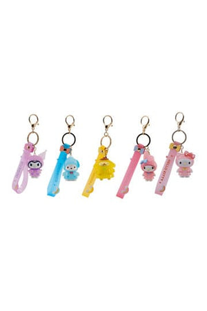 Sanrio Raincoat -serie Keychain met handband Hello Kitty en vrienden Display (12)