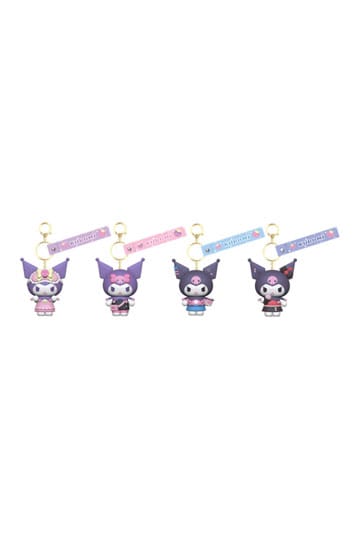 Sanrio Kuromi Leuke Outfit-serie sleutelhanger met draagriem Kuromi-display (12)