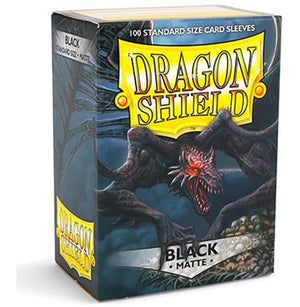 Mouwen Dragon Shield Matte - zwart (100ct)
