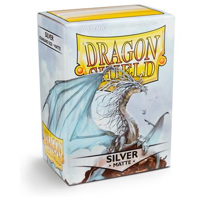 Mouwen Dragon Shield Matte - Silver (100CT)