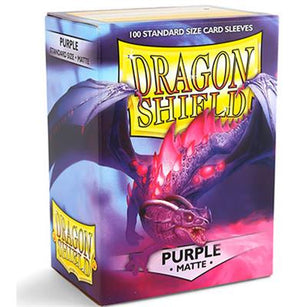 Mouwen Dragon Shield Matte - Paars (100ct)