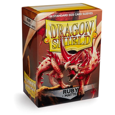 Mouwen Dragon Shield Matte Ruby (100CT)