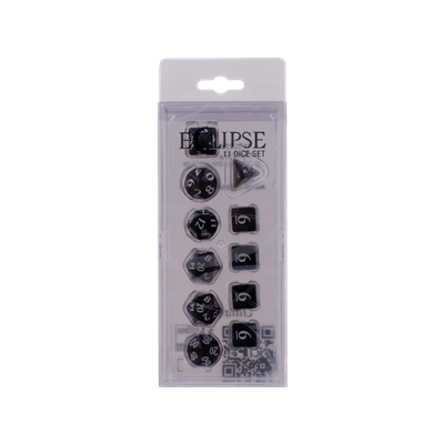DICE Eclipse Jet Black 11 dobbelstenenset