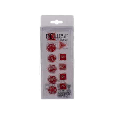 DICE Eclipse Apple Red 11 dobbelstenenset