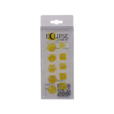 DICE Eclipse Lemon Yellow 11 Dobbelstenen Set