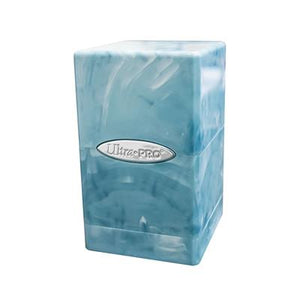 DECKBOX Satin Tower Marmer Lichtblauw / Wit
