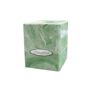 DECKBOX Satin Cube Marmer Lime Groen / Wit