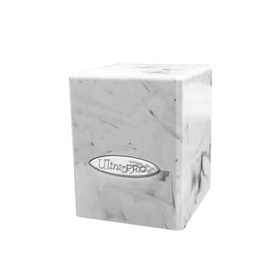DECKBOX Satin Cube Marmer Wit / Zwart