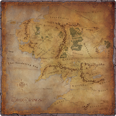 Lord of the Rings-reizen in Midden-aarde-gamemat