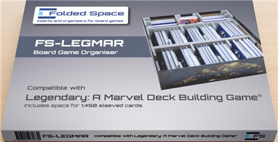 Legendarisch Marvel Deckbuilding-spel met gevouwen ruimte