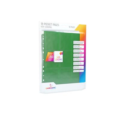 Zijladend 18-pocket pagina'spakket groen (10)