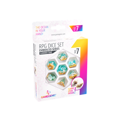 DICE omarmde Summer Time RPG Dice Set 7pcs Set 7pcs