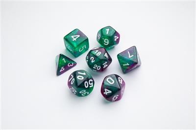 DICE Galaxy Serie Aurora RPG Dobbelstenen Set 7-delig