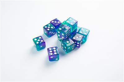 DICE Galaxy Serie Neptune D6 Dobbelstenen Set 12st