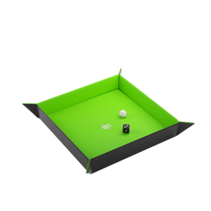 Magnetische Dobbelsteenbak Vierkant Zwart/Groen