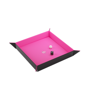 Magnetische Dobbelsteenbak Vierkant Zwart/Roze