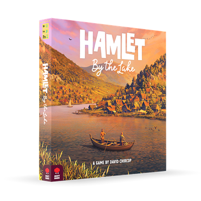 Hamlet door de uitbreiding van het meer