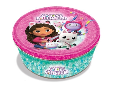 Gabby's Dollhouse Trading Cards Round Tin