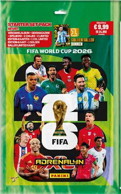 Adrenalyn XL FIFA Wereldbeker 2026 startpakket