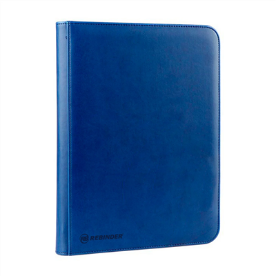 Toploader-bindmiddel ritst 9-pocket blauw