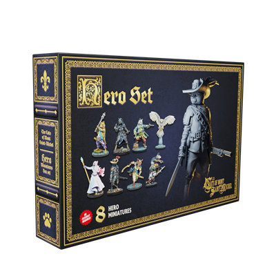 De katten van Mont Saint Michel Hero Miniatures Set