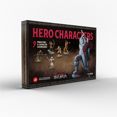Gates of Niflheim Hero -personages miniaturen ingesteld