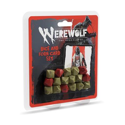 Werewolf RPG DICE en Form Card Set