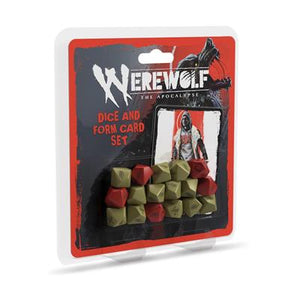 Werewolf RPG DICE en Form Card Set