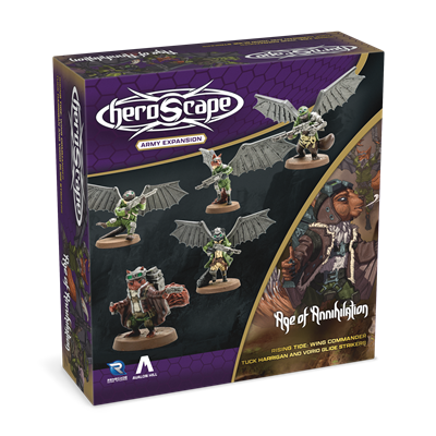 Heroscape Tuck Harrigan & Vorid Glidestikers