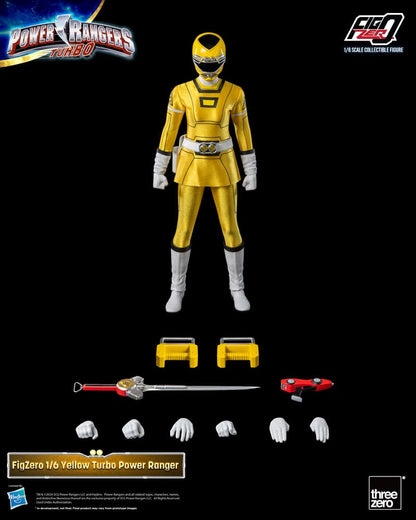 Power Rangers Turbo FigZero Actie Afbeelding 1/6 Yellow Turbo Power Ranger 30 cm