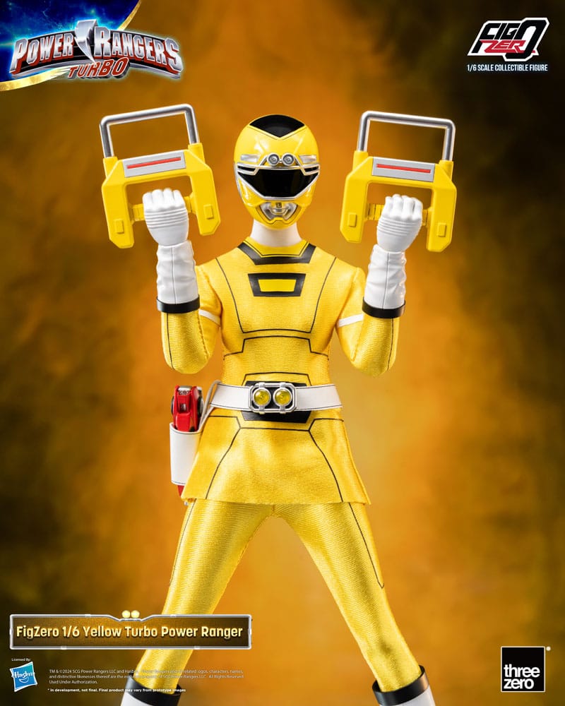 Power Rangers Turbo FigZero Actie Afbeelding 1/6 Yellow Turbo Power Ranger 30 cm