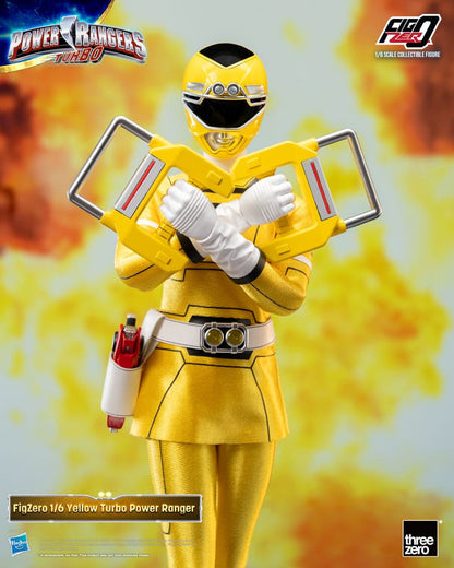Power Rangers Turbo FigZero Actie Afbeelding 1/6 Yellow Turbo Power Ranger 30 cm