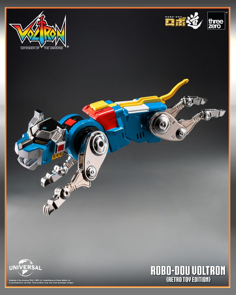 Voltron: Defender of the Universe Robo-Dou actiefiguur Voltron Retro Toy Edition 27 cm